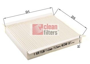 CLEAN FILTERS Фильтр, воздух во внутренном пространстве NC2348